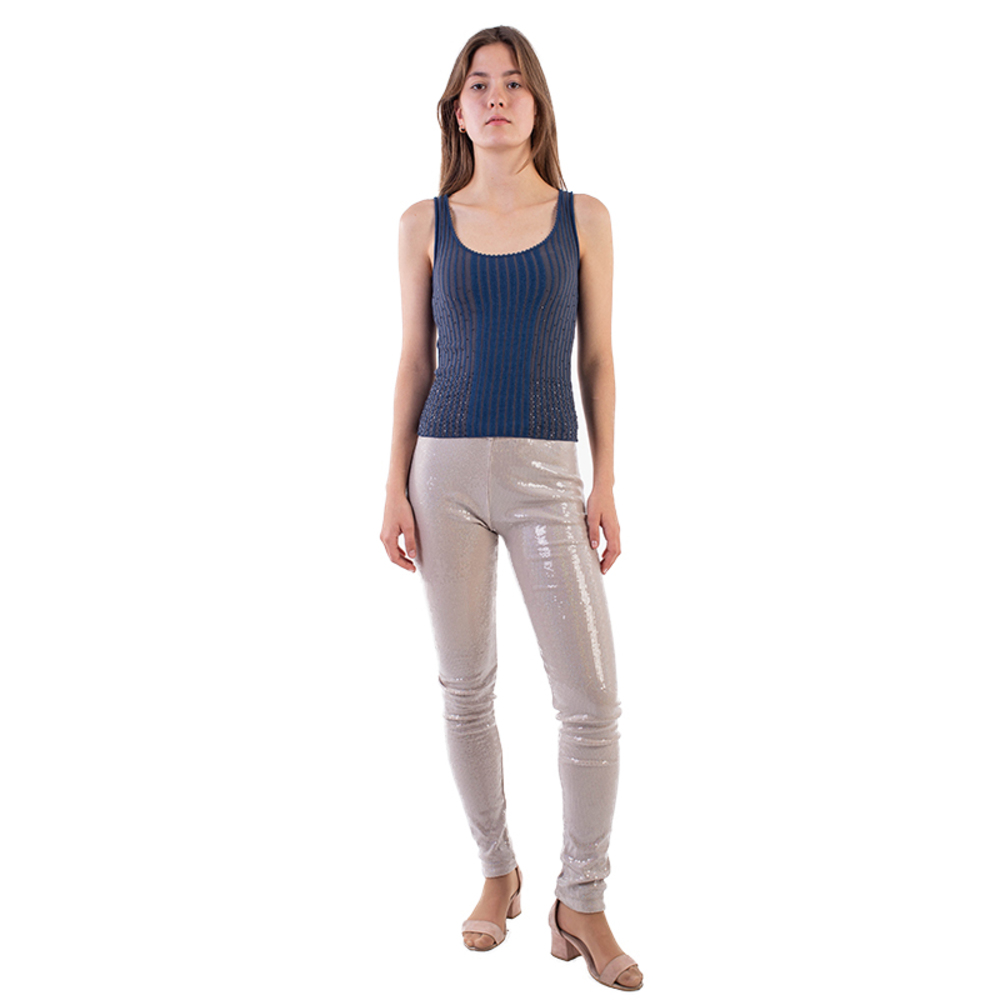 Philosophy Di Alberta Ferretti Top Women size XS Light Steel Blue